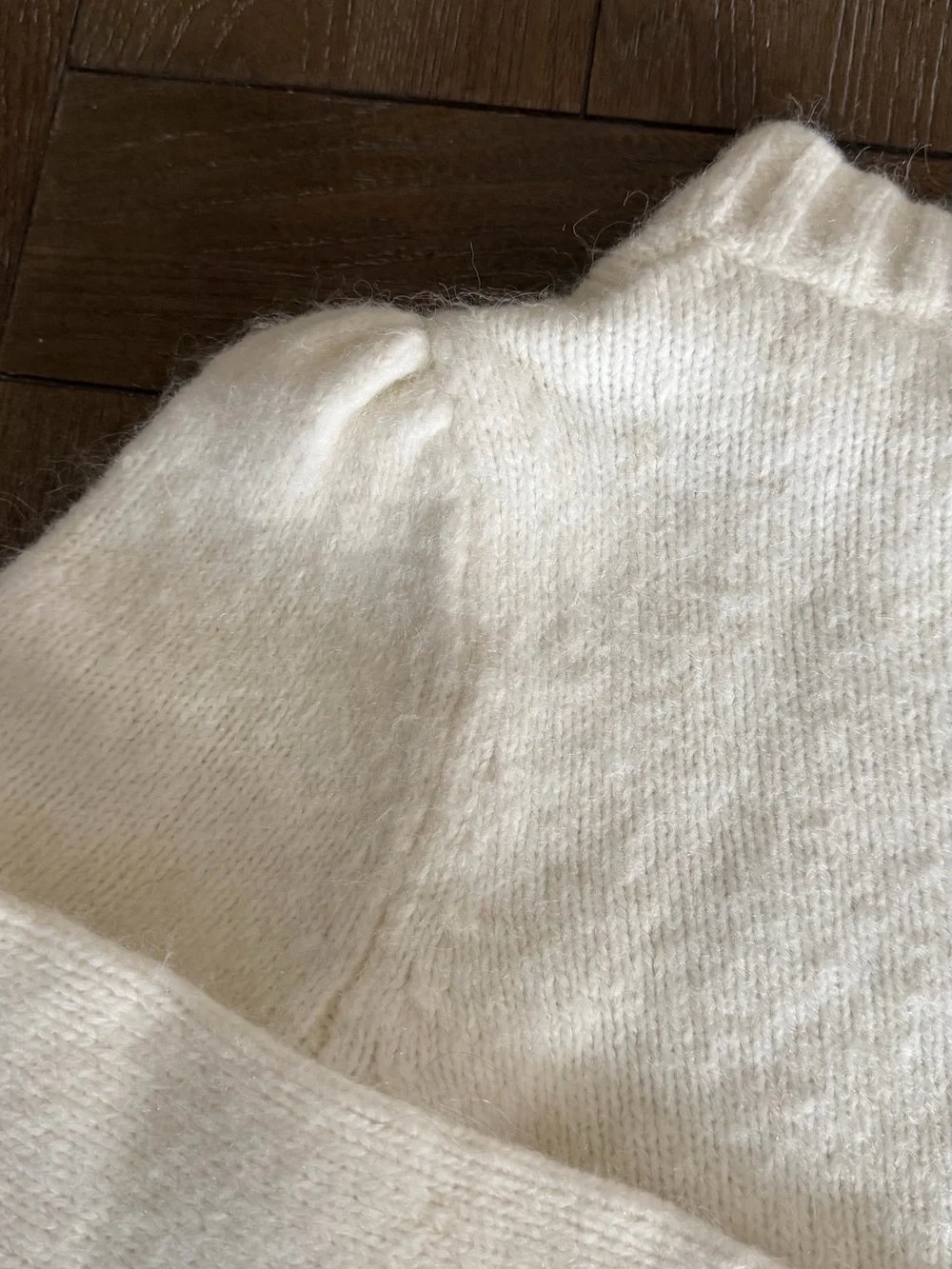 J. Crew Cream Fuzzy Crewneck Sweater - Picture 7 of 12
